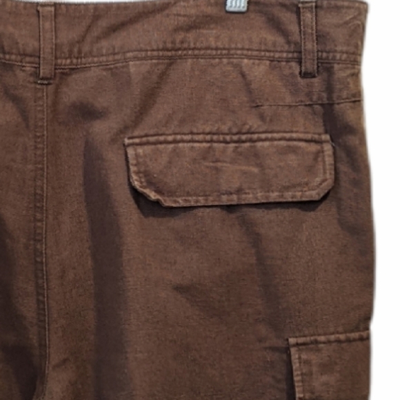 mantles men’s linen blend brown cargo shorts sz 40 - Picture 4 of 7
